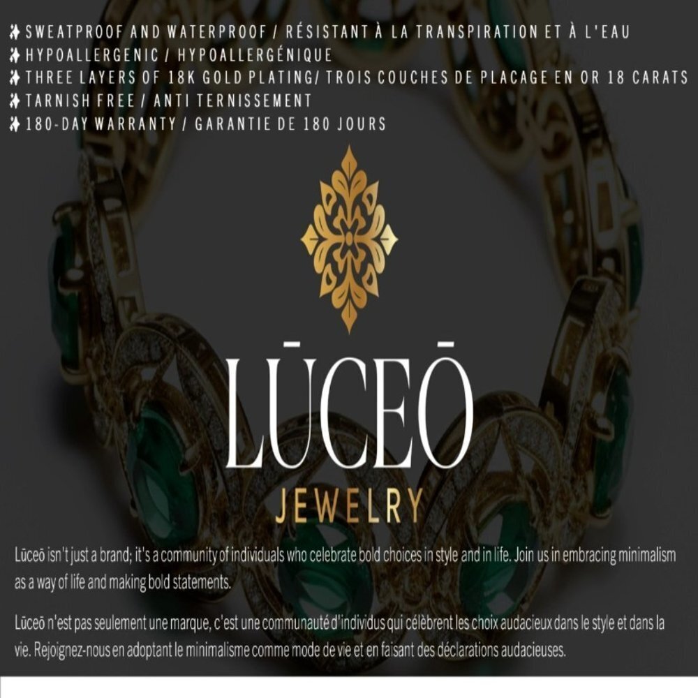 Lūceō Exquisite, 18K gold plated Stainless steel necklace - Picture 3 of 4